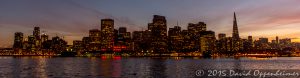 San Francisco City Lights of Skyline