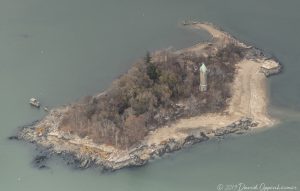 Shell Island Tower in Greenwich Connecticut Aerial