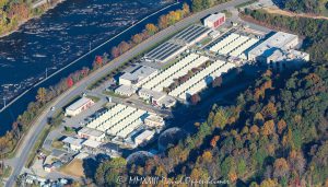 Silver-Line Plastics Plant in Woodfin, North Carolina Aerial View