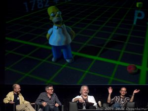 Ken Keeler, Jeff Westbrook, J. Stewart Burns, and David X. Cohen of The Simpsons and Futurama