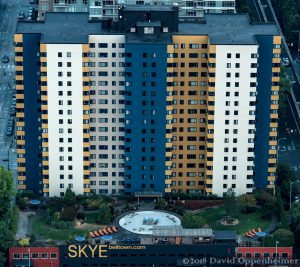 Skye at Belltown Apartments Building Aerial