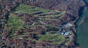 Smithtown Landing Country Club Golf Course in New York Aerial View