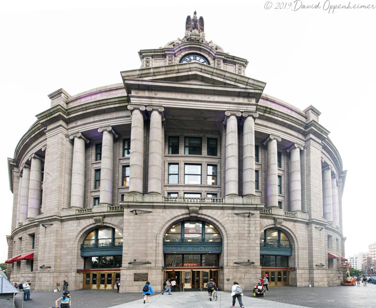 South Station Train Terminal Building in Boston