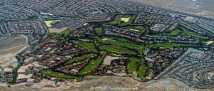 Southern Highlands Golf Club in Las Vegas, Nevada Aerial View