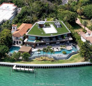 22 E Star Island Dr Miami Beach Aerial View