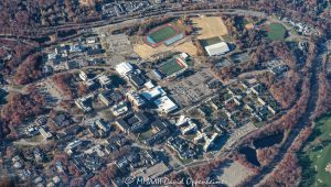 Stony Brook University Campus in New York Aerial View