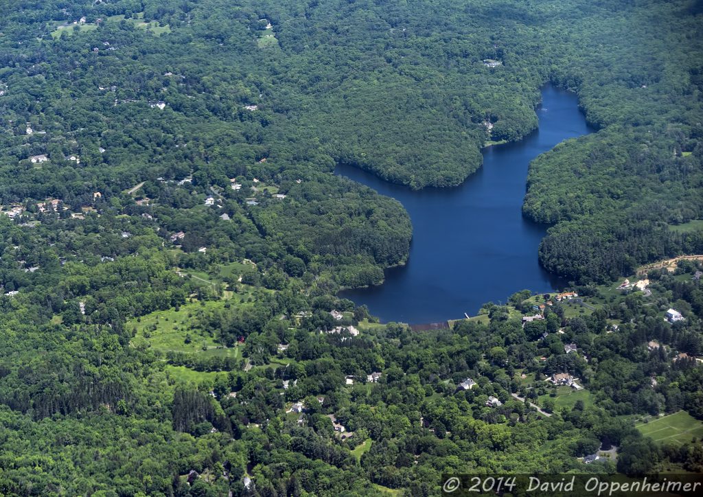 Streets Pond in Wilton, Connecticut
