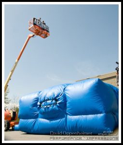 Rocketman Jet Pack flight by Howard Kinnie Gibson at Actionfest Film Festival Stunt Show at Carolina Cinemas