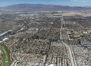 Las Vegas, Nevada Real Estate Aerial View of Sunrise Manor Neighborhood