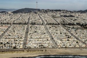 Sunset District in San Francisco Aerial Photo