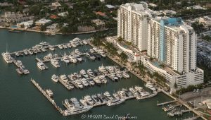 Sunset Harbor Towers and Sunset Harbour Yacht Club Miami Beach Aerial View