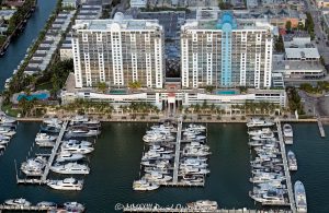 Sunset Harbor Towers and Sunset Harbour Yacht Club Miami Beach Aerial View