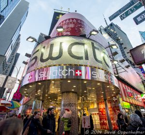 Swatch Store in Times Square in New York City