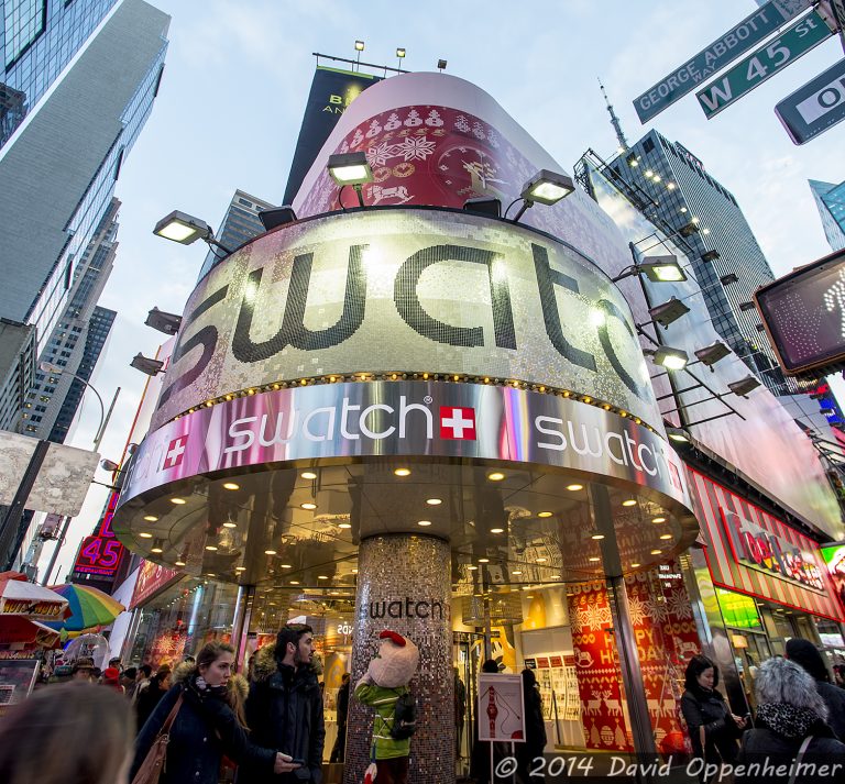 Swatch Store in Times Square in New York City