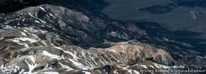 Sweetwater Mountains on California Nevada Border Aerial Photo