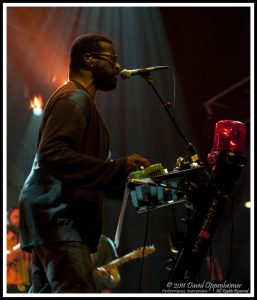 Tunde Adebimpe with TV on the Radio at Moogfest