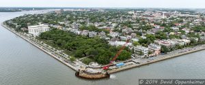 The Battery in Charletson, South Carolina Aerial Photo