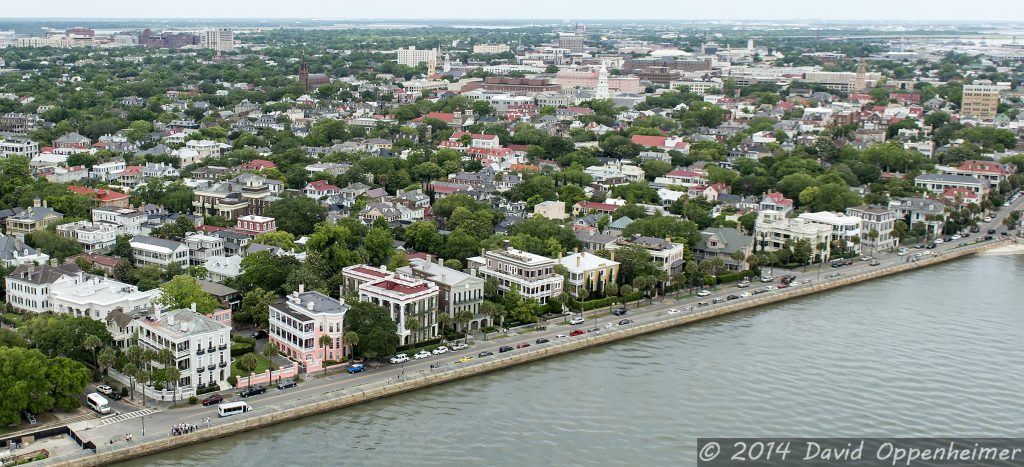 The Battery in Charletson, South Carolina Aerial Photo