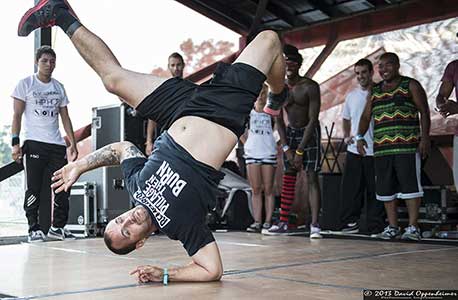 The Battleholex Breakdancing at Bonnaroo Music Festival 2013