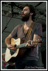 Jonathan Russell with The Head and the Heart at Bonnaroo