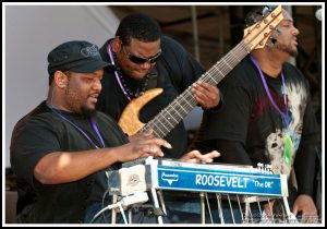 Roosevelt Collier on Pedal Steel Guitar with and Alvin Cordy on Bass with The Lee Boys at the 2010 All Good Festival