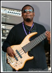Alvin Cordy on Bass with The Lee Boys at the 2010 All Good Festival