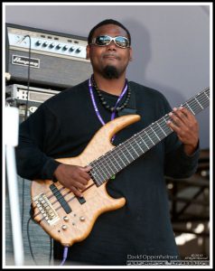 Alvin Cordy on Bass with The Lee Boys at the 2010 All Good Festival