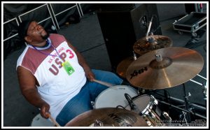 Earl Walker on Drums with The Lee Boys at the 2010 All Good Festival