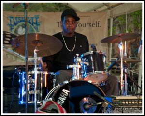 Ranzy Moore on Drums with The Lee Boys at Asheville Earth Day 2011