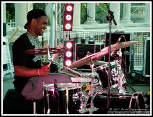 Ranzy Moore on Drums with The Lee Boys at Asheville Earth Day 2011