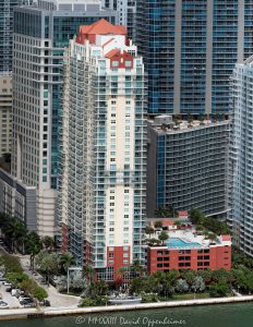 The Mark on Brickell Waterfront Condos in Miami Aerial View