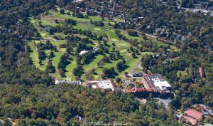 The Omni Grove Park Inn resort golf course aerial 9215 scaled
