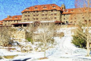 The Omni Grove Park Inn with Snow