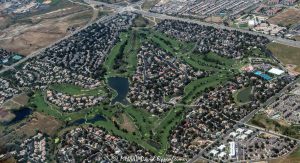 The Ranch Country Club Golf Course in Westminster, Colorado Aerial View