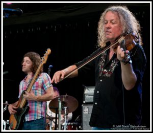 Tim Carbone with Railroad Earth at Bonnaroo 2011