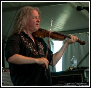 Tim Carbone with Railroad Earth at Bonnaroo 2011