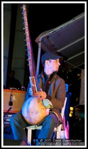 Justin Perkins with Toubab Krewe at Asheville Earth Day Festival 2011