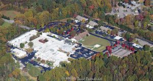 Transylvania Regional Hospital campus Brevard NC aerial view 8078