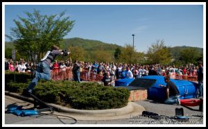 Trevor Habberstad - Stuntman - Aerial Stunt at Actionfest Film Festival Stunt Show at Carolina Cinemas