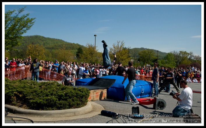 Trevor Habberstad - Stuntman - Aerial Stunt at Actionfest Film Festival Stunt Show at Carolina Cinemas
