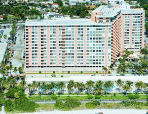 Triton Tower Condominium building Miami Beach Florida aerial 322 scaled