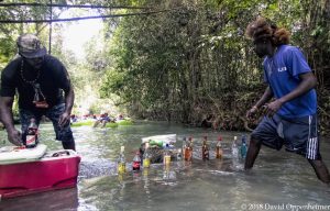 Rum on the Rocks at White River Bar in Jamaica