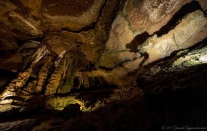 Tuckaleechee Caverns Stalagmites and Cave Bear Shadow