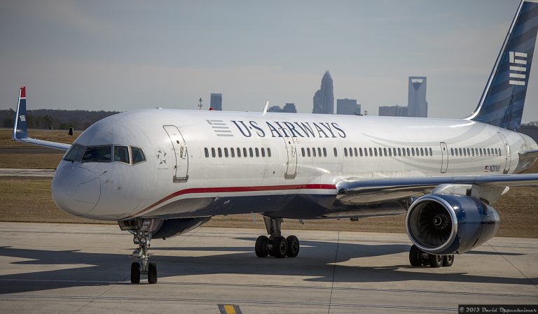 US Airways Jet Plane Prior to Merger with American Airlines