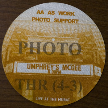 Umphrey's photo pass