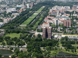 University of Chicago Booth School of Business and Midway Plaisance Park Aerial Photo