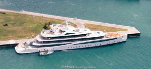 Viva Superyacht Owned by Frank Fertitta at Fisher Island Terminal