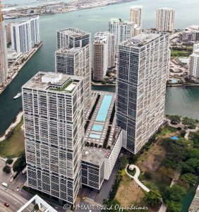 W Miami Hotel Aerial View
