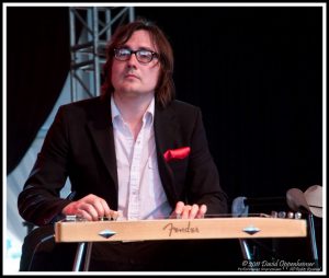 Carl Broemel with Wanda Jackson at Bonnaroo Music Festival