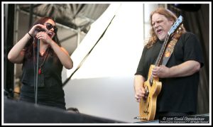 Alecia Chakour and Warren Haynes with Warren Haynes Band at All Good Festival